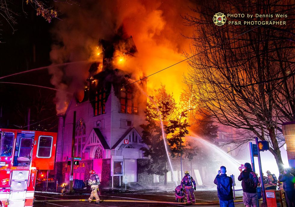 Transsexual admits to burning down 118-year-old Christian church in Portland Transsexual admits to burning down 118-year-old Christian church in Portland