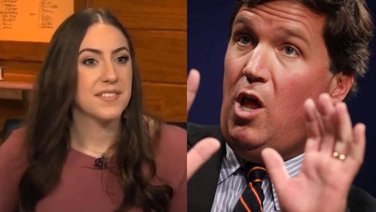 Tucker Carlson STUNNED when he hears what Ron DeSantis said to Libs of TikTok creator