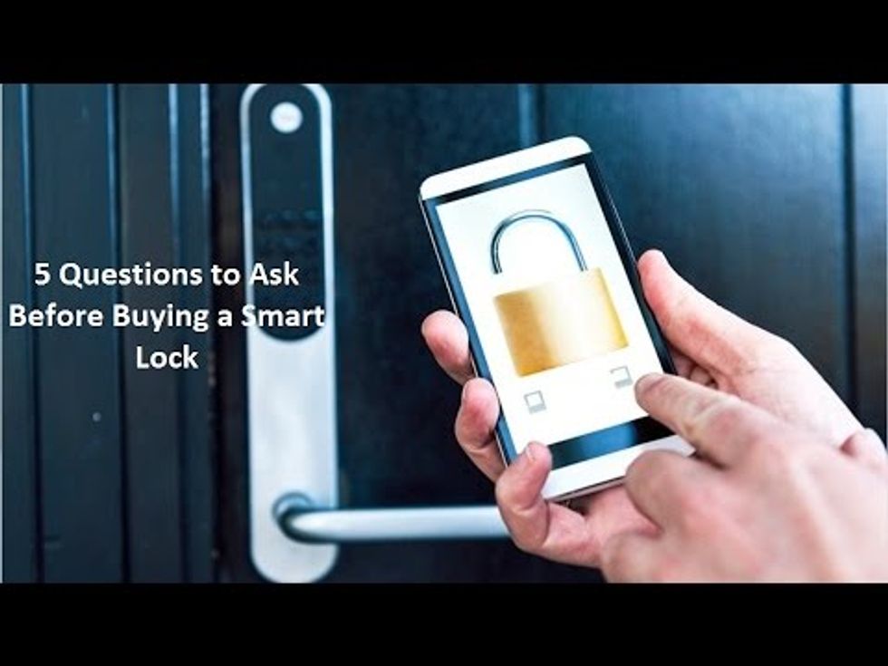 Buying a smart #lock? Have to check out new video: 5 Questions to Ask Before Buying a Smart Lock #iot https://t.co/uxvGGBZRIc via @YouTube