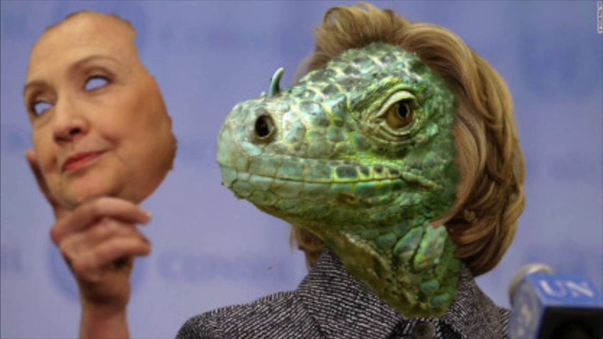 Clinton Found To Have Connection With Lizard People