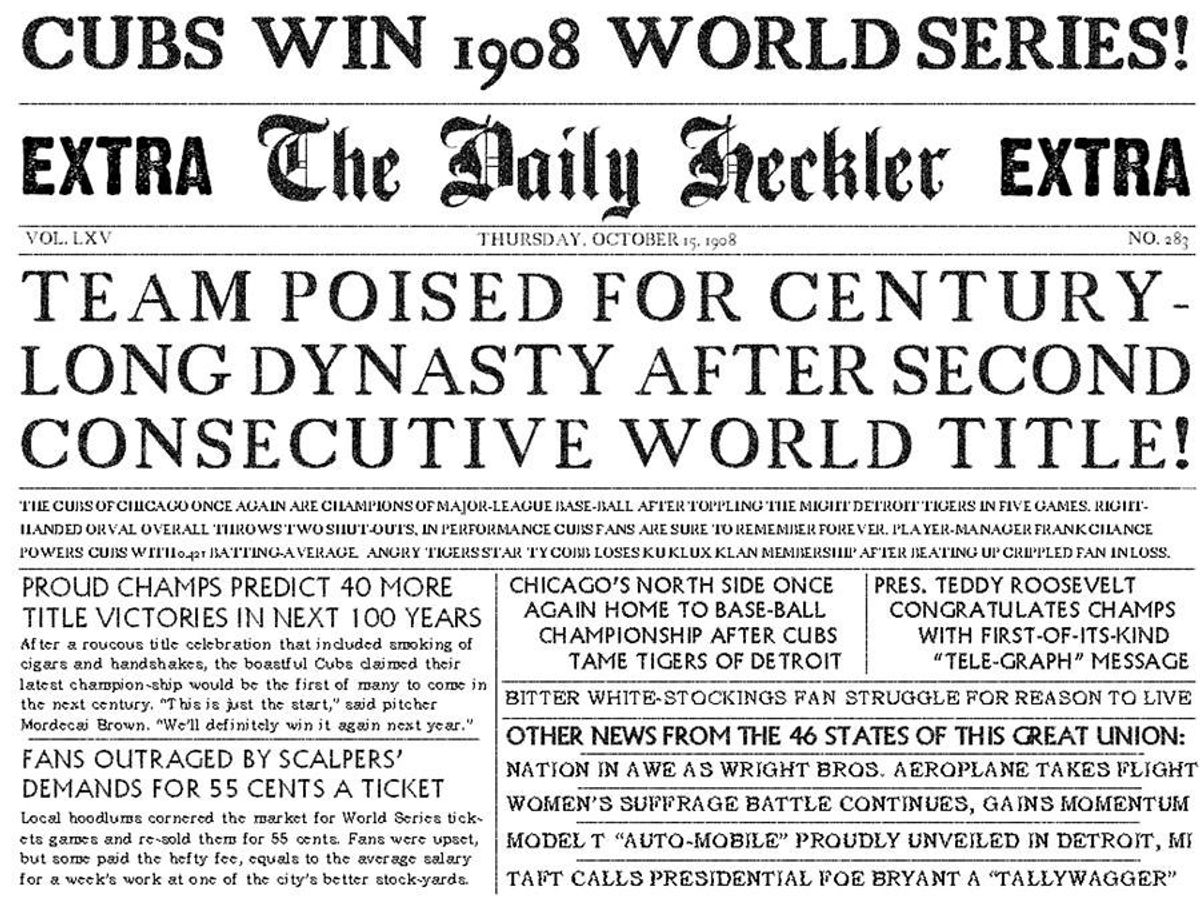 What's Changed Since the Cubs Last World Series Win?