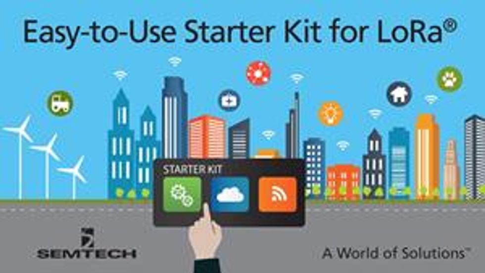 Semtech LoRa® Wireless RF Technology Featured in New Starter Kit for Fast Prototyping of Internet of Things Applications on LoRaWAN™ Networks