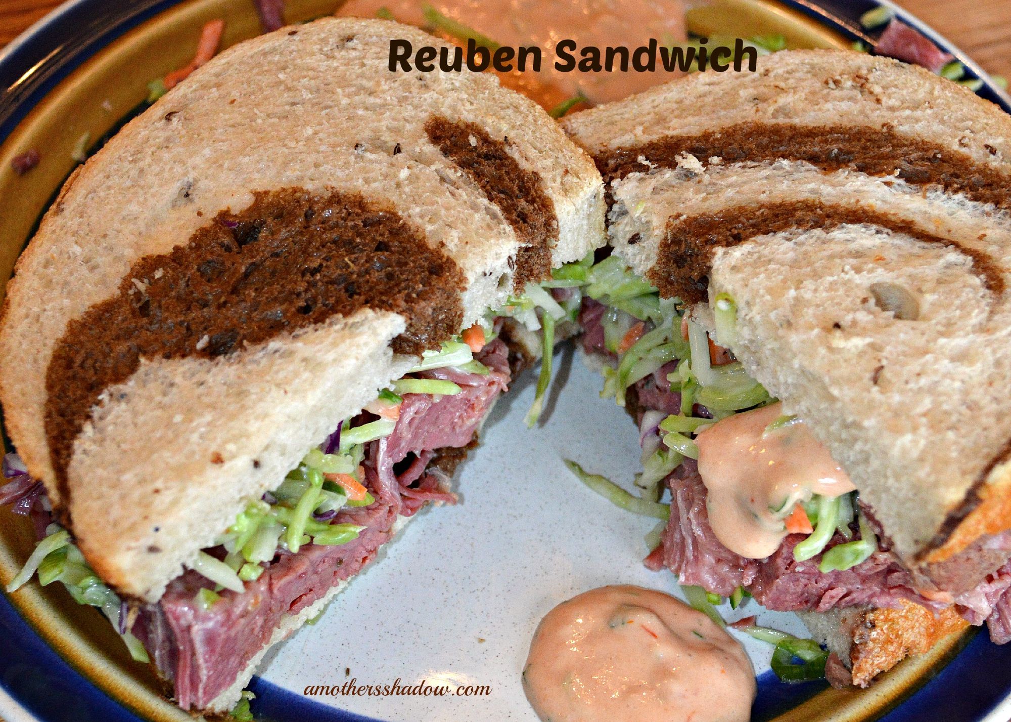 BEST Reuben Sandwich, homemade slaw and thousand island dressing My
