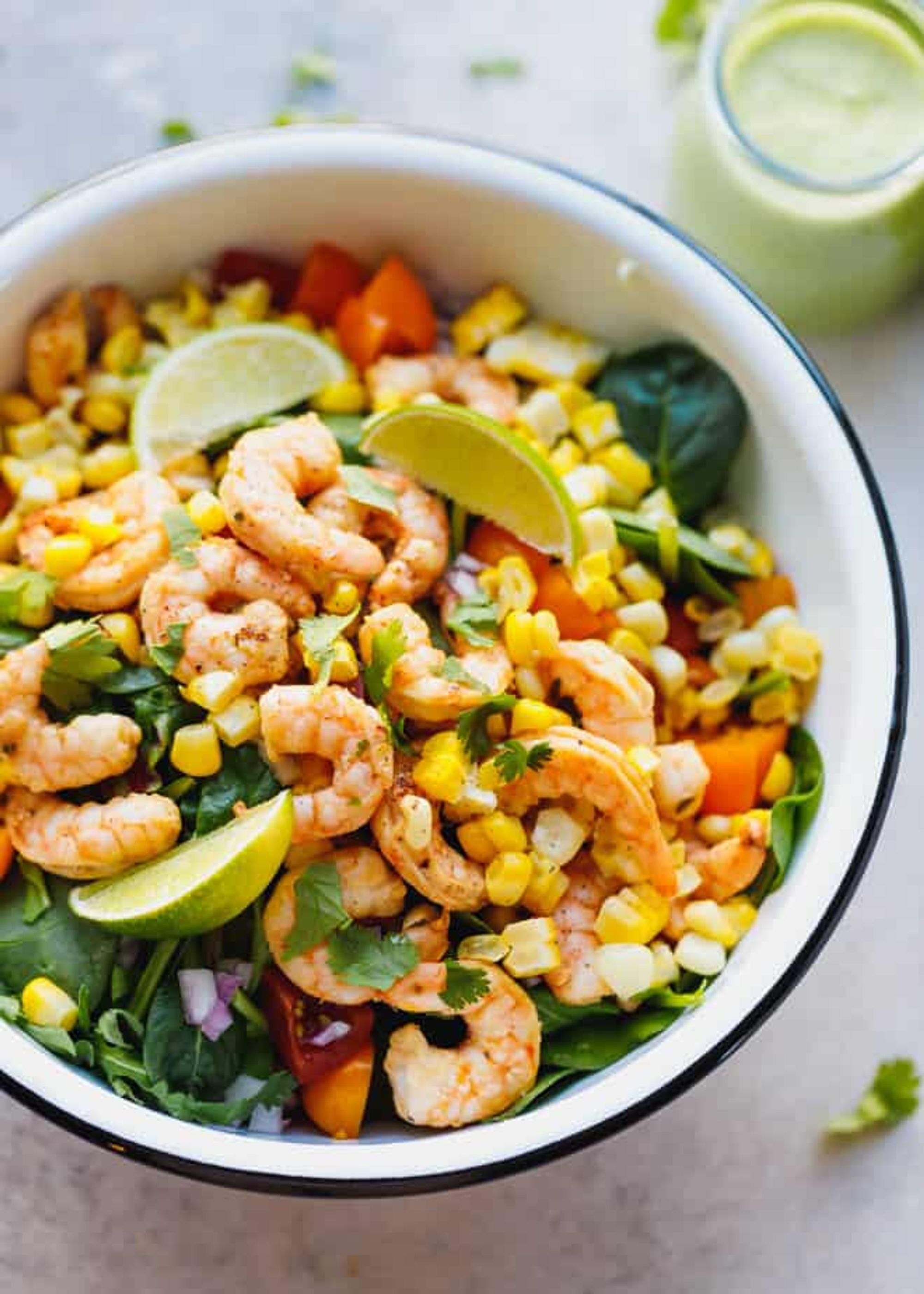 Tequila Lime Shrimp Salad With Cilantro Lime Dressing Cooking Lsl My Recipe Magic