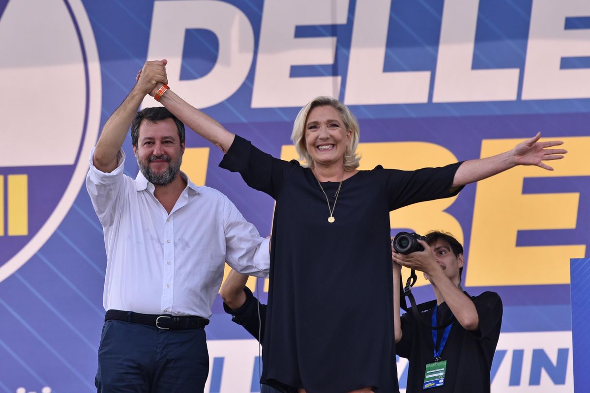 Salvini flirta con Le Pen ma rassicura Giorgia