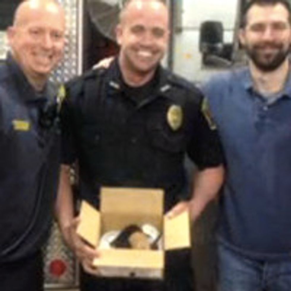 Police And Fire Officials Save Kittens Thrown From Truck