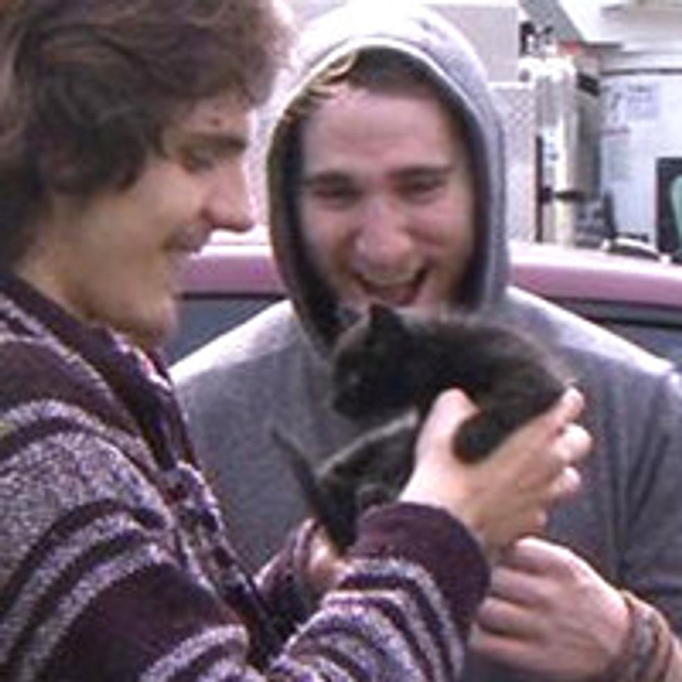 Teamwork Save Tiny Kitten Trapped In Pipe