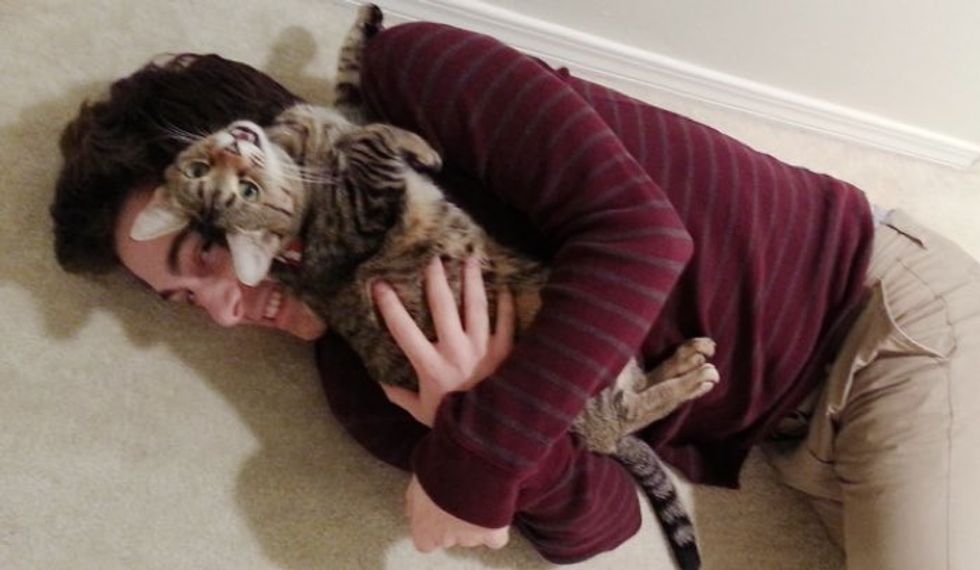 Noodles the Cat and Her Human Can't Get Enough of Each Other!
