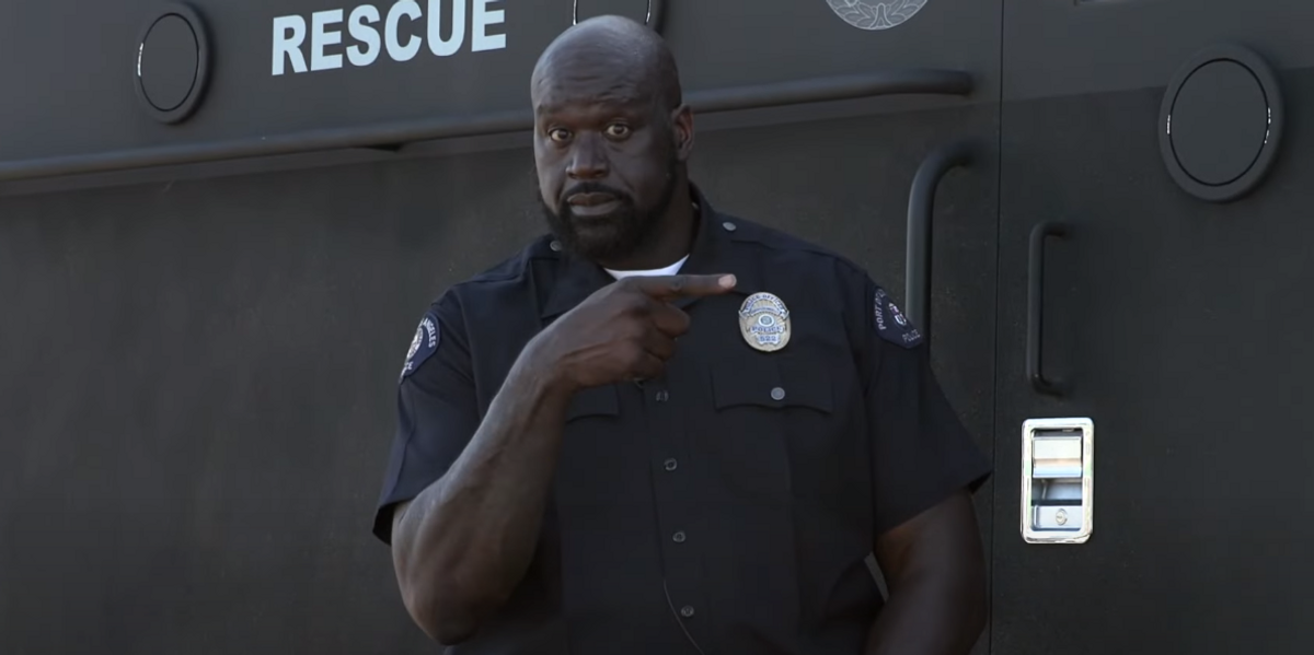 Shaq appears in LA Port Police ad as Gavin Newsom promises to finally refund police with 7M to fight retail theft