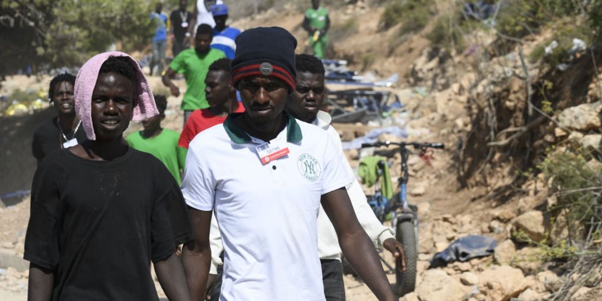 NextImg:Italian prime minister says illegal aliens from Africa 'threaten the future of Europe' as migrants begin blocking roads on beleaguered Mediterranean island
