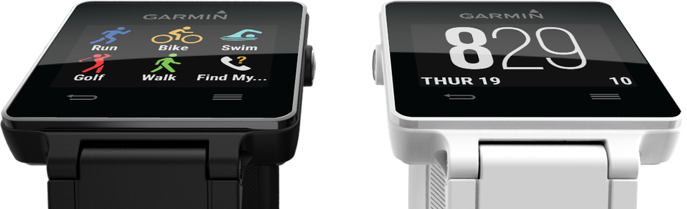 a photo of two Garmin smartwatches