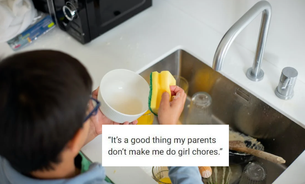 Mom has the perfect response to teen son who refuses to do 'girl' chores