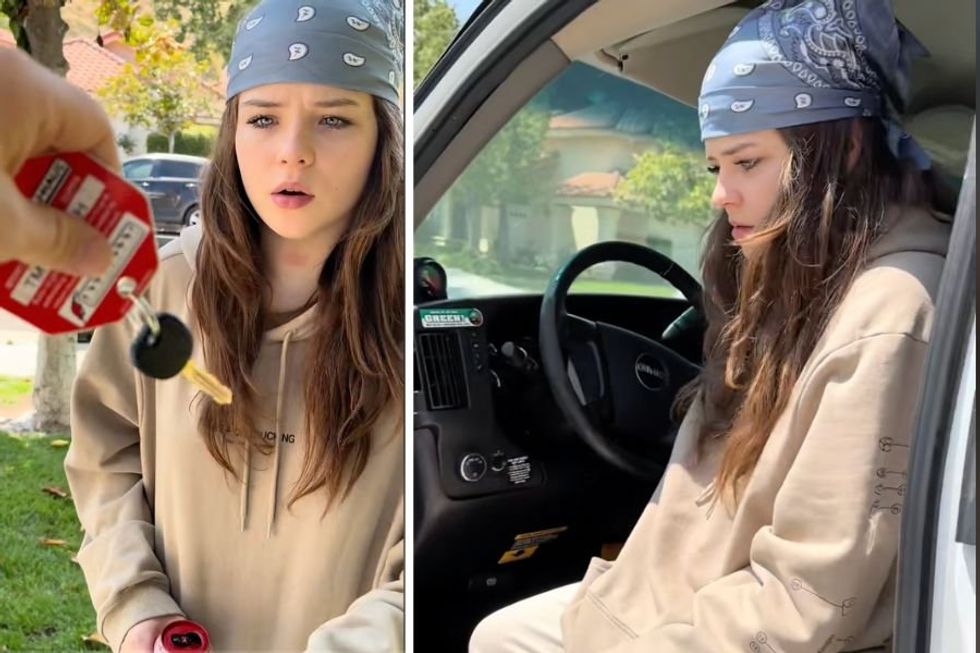 Dad challenges his Gen Z daughter to figure out 3 things about a U-haul truck