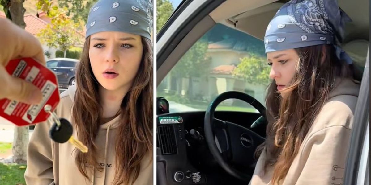 Dad challenges his Gen Z daughter to figure out 3 things about a U-haul truck