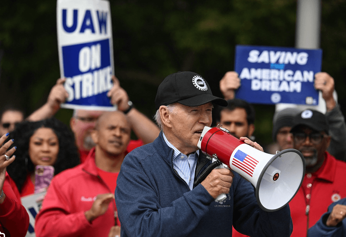 Biden Becomes First Sitting President To Visit Union Picket Line (VIDEO)