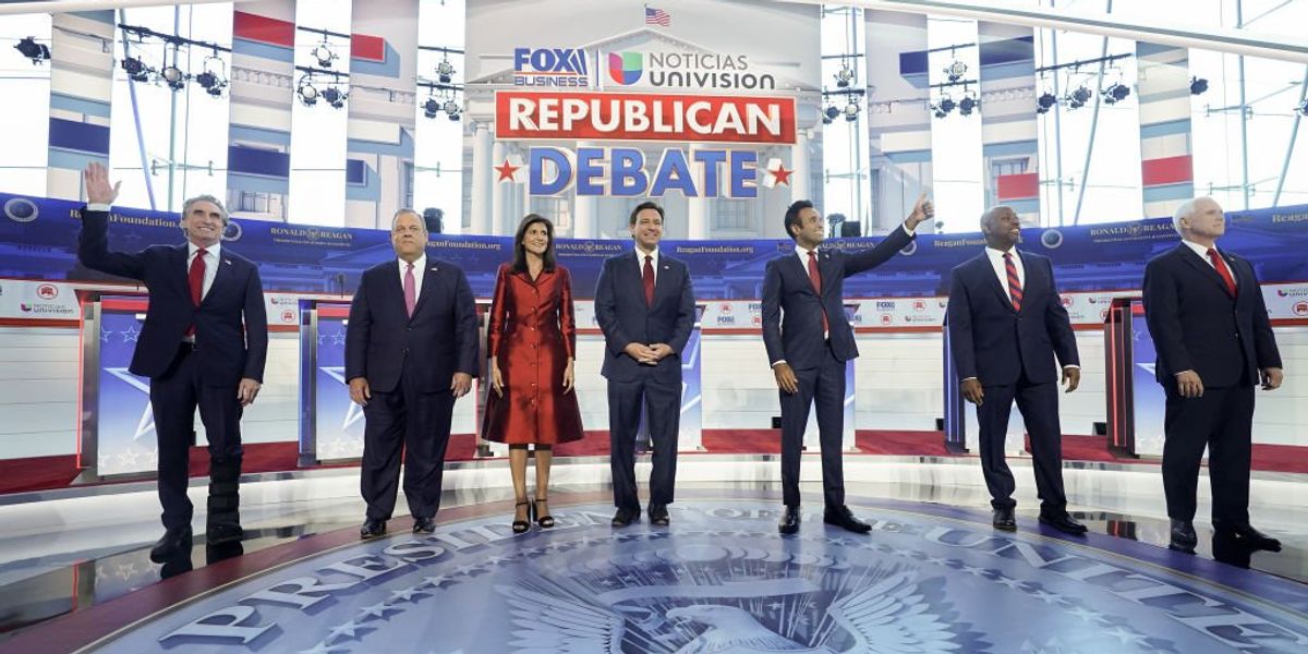 NextImg:'Donald Duck': Trump, who skipped 2nd GOP presidential primary debate, targeted by competitors
