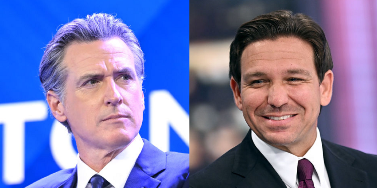 NextImg:'God complex': Newsom trash talks DeSantis, saying Florida governor 'took the bait' by agreeing to one-on-one debate