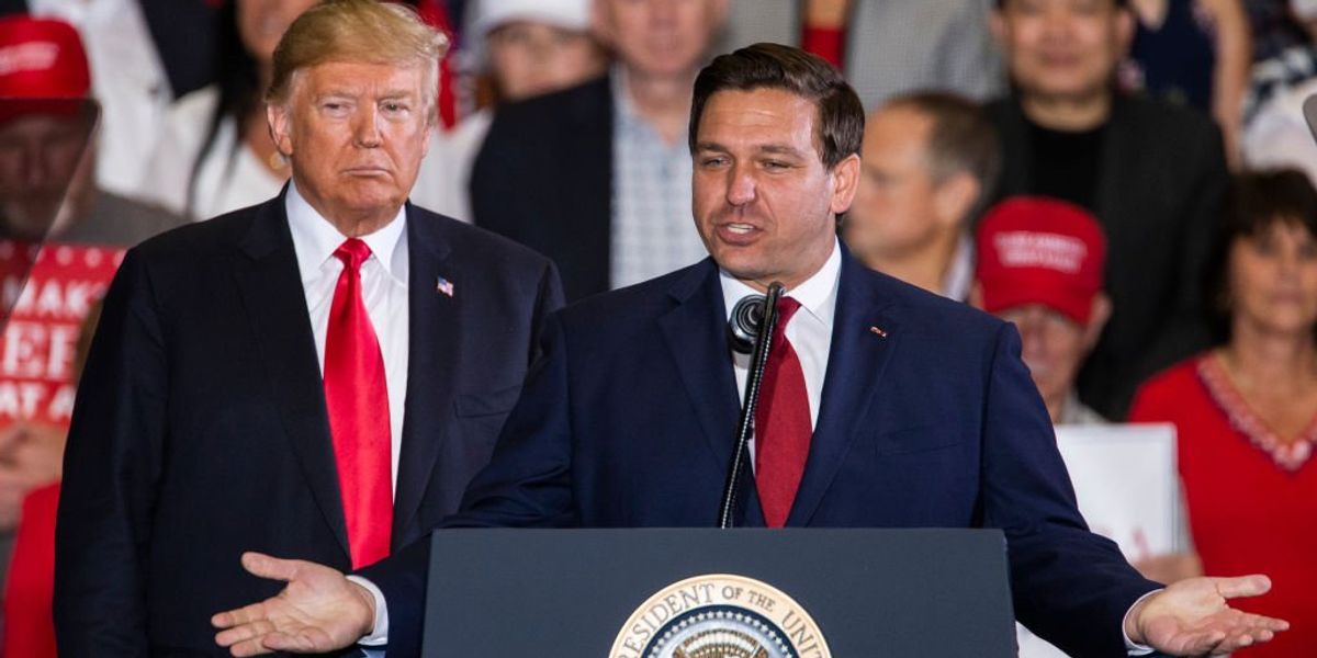 NextImg:DeSantis fires back at Trump over who turned Florida red, schools Bill Maher on hypocrisy of Democrats