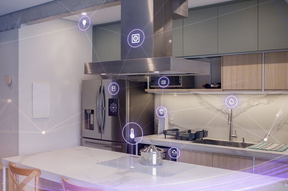 a photo of a smart kitchen