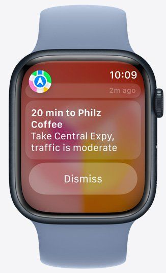 apple watch 9 showing your calendar
