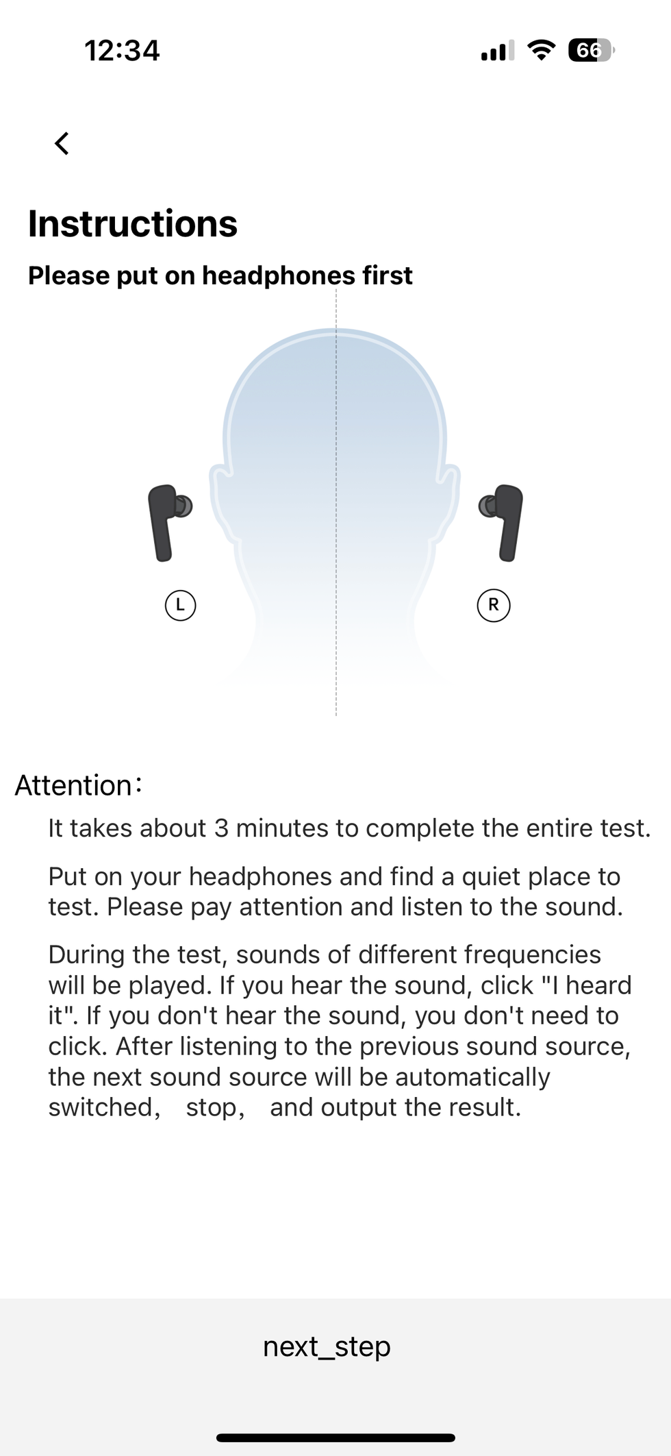 how soundpeats sound test worksin app