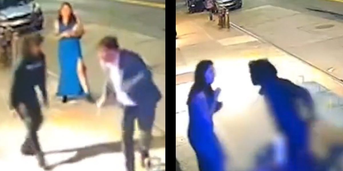 NextImg:Graphic video shows NYC social justice activist telling thug, 'Chill, chill,' before being stabbed to death in front of girlfriend