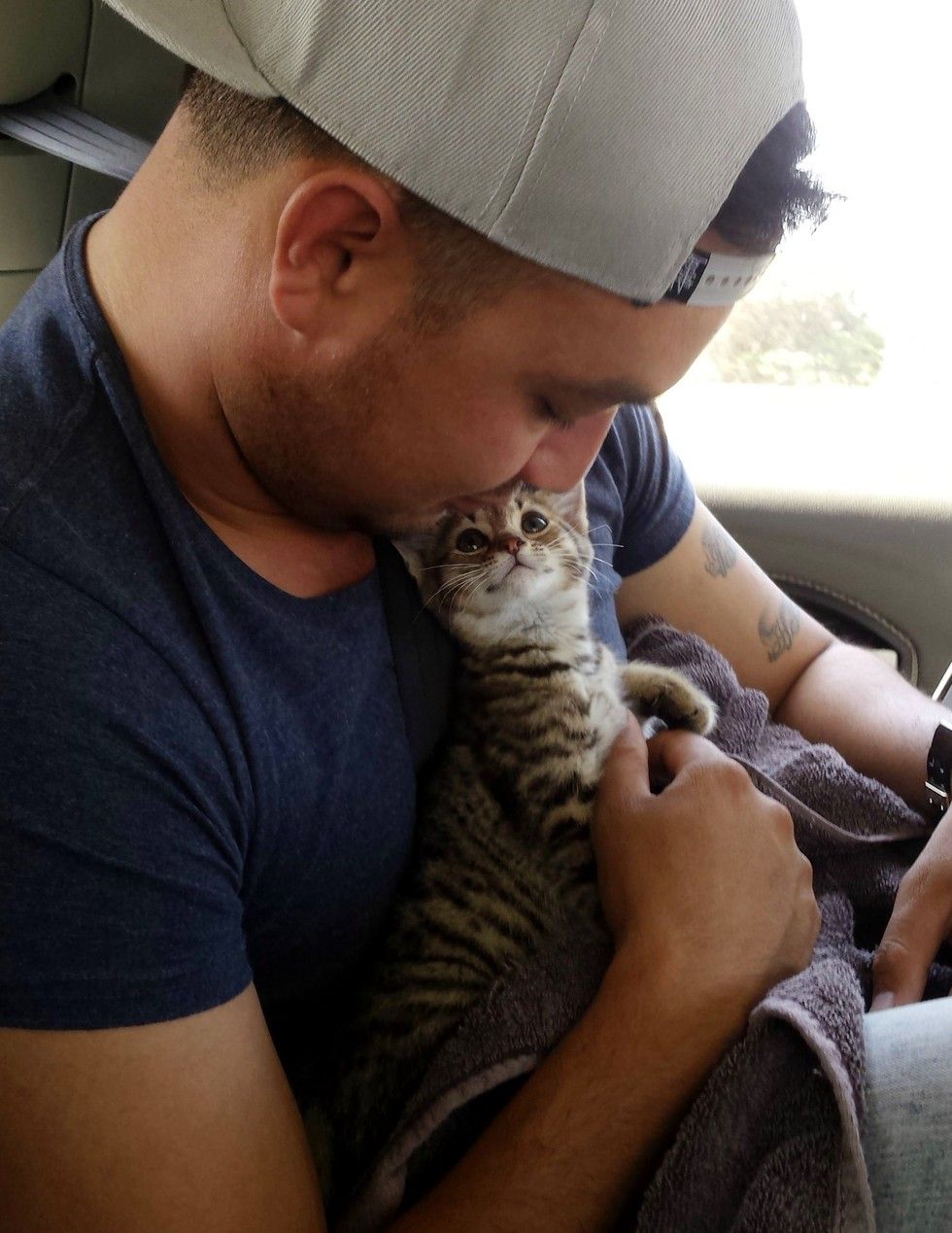 Happiness When This Kitten Is Saved By His Rescuer Love Meow 3217