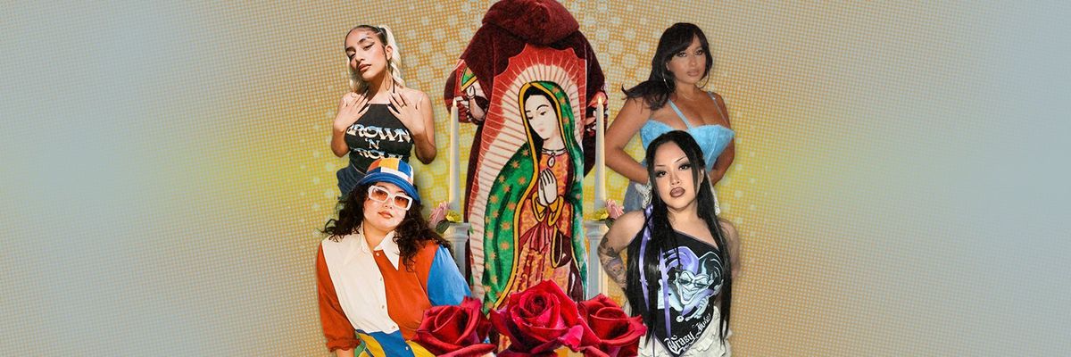 a collage of latina fashion trendsetters
