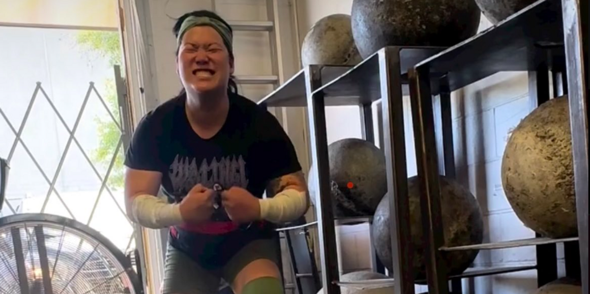 Trans weightlifter mocks female competitors as 'vile evil bigots' — taunts women about 'p**sing next to them'