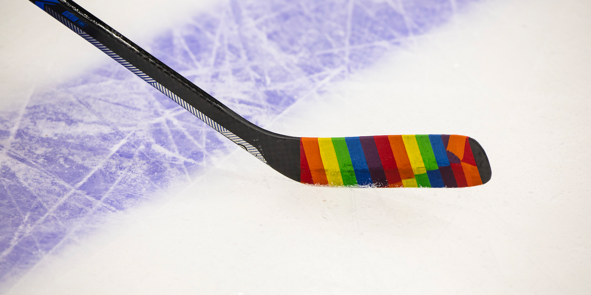 NextImg:NHL reportedly bans rainbow Pride tape — and outraged sports journalists are signaling their virtue