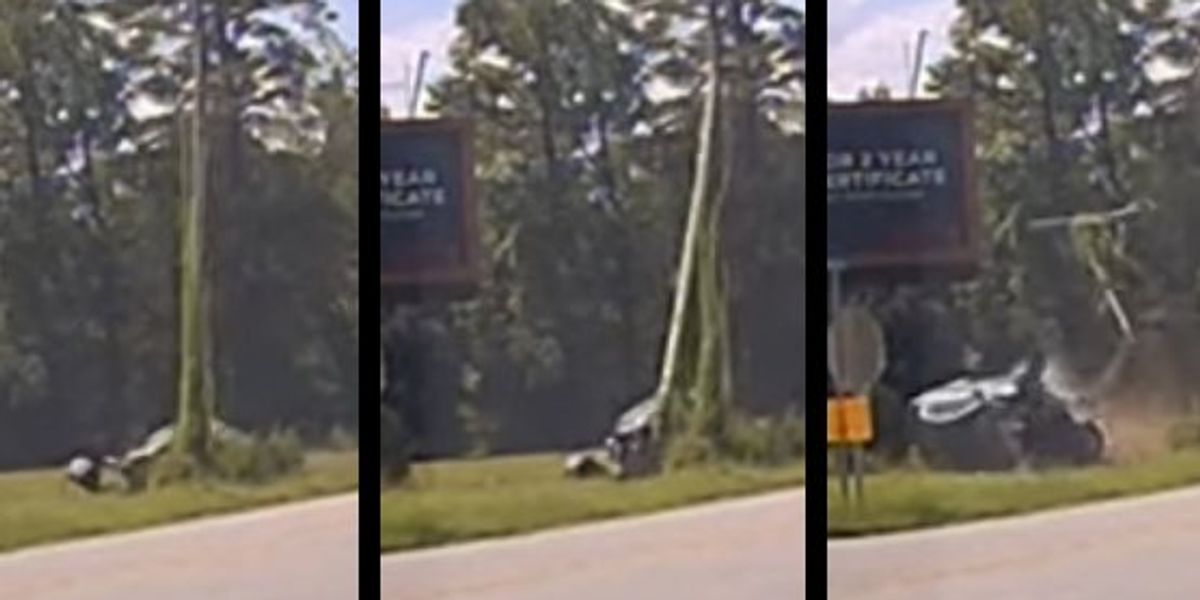 Video shows deputy narrowly dodge death by dropping under suspect's crashing car: 'Talk about nine lives'