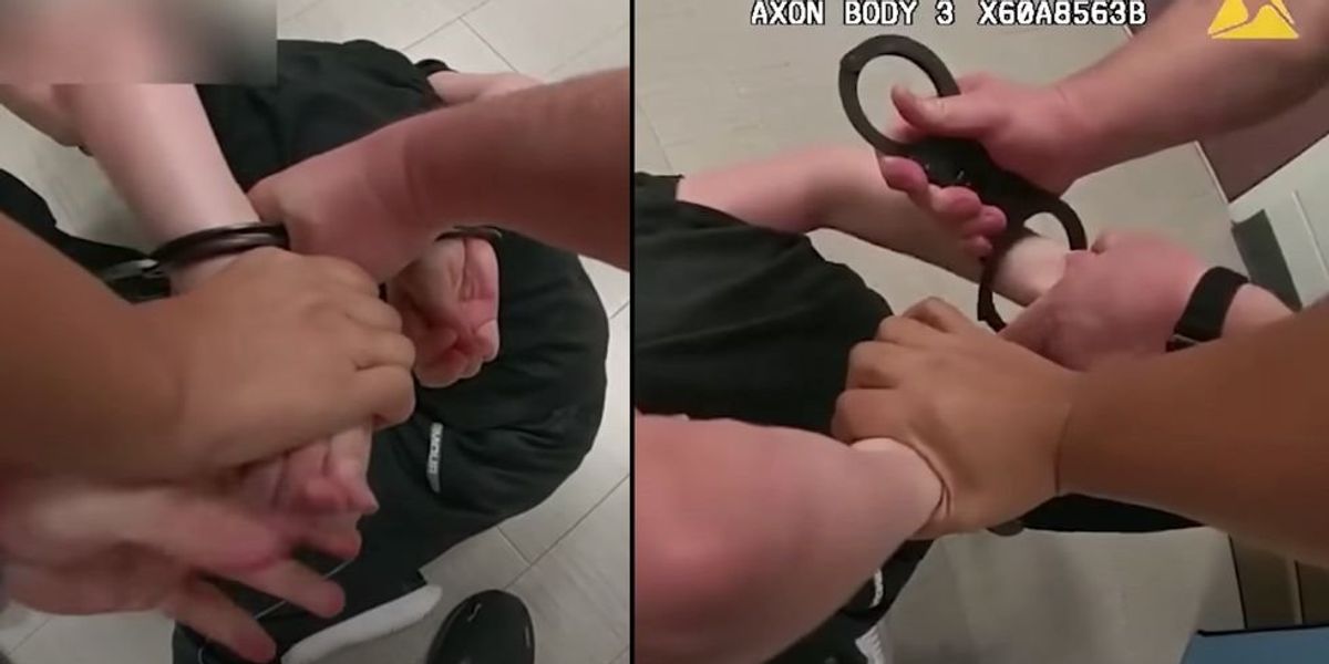 NextImg:Police release body-cam video after lawsuit over 9-year-old who was handcuffed at school