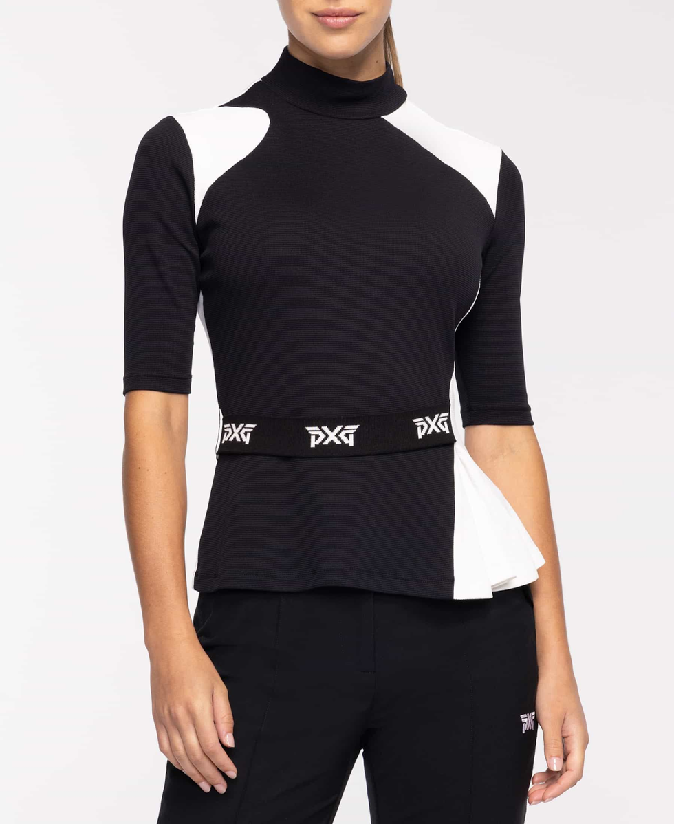 pxg Belted Mock Neck Knit