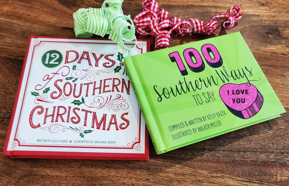 The "12 Days of Southern Christmas" and "100 Southern Ways to Say I Love You" books.