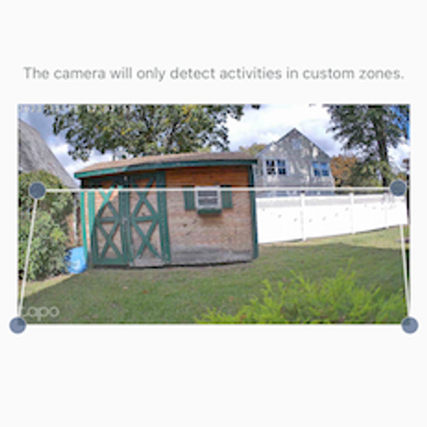 Setting activity zones in Tapo app