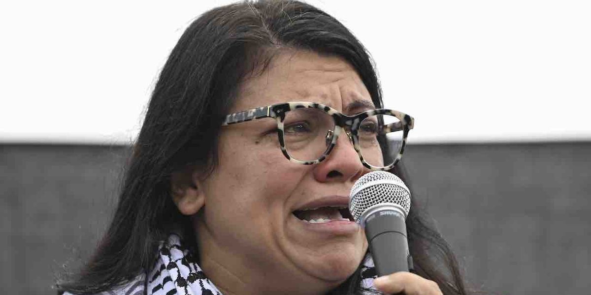 NextImg:Leftist Rashida Tlaib refuses to apologize for saying Israel 'bombed' Gaza hospital, melts down in tears while calling for ceasefire, tells Biden to 'wake up'