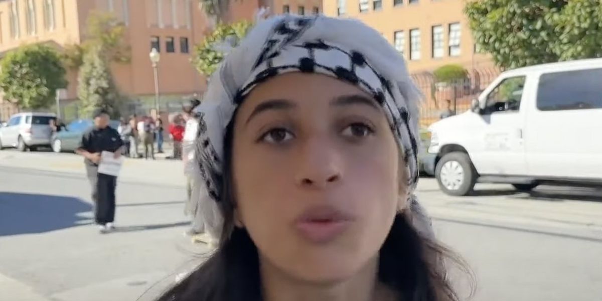 Pro-'Palestine' student says she 'did six hours of research ... from unbiased sources' before leading HS walkout for Gaza ceasefire. No reports of anti-Hamas chants.