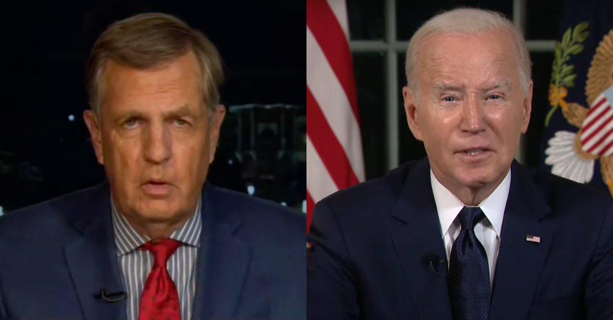 Fox News screenshots of Brit Hume and Joe Biden