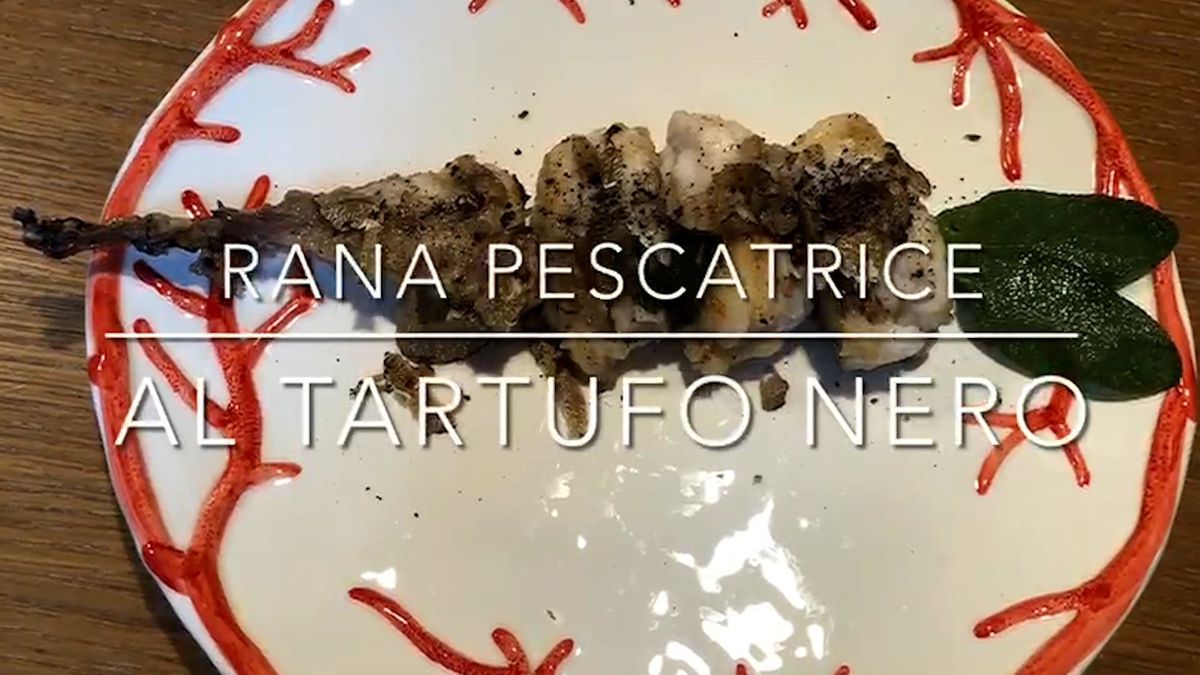 Cuciniamo insieme: rana pescatrice al tartufo nero