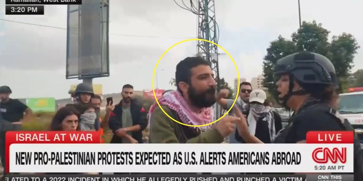 NextImg:'F*** CNN!' Reporter keeps her composure as Palestinian man confronts her on live broadcast