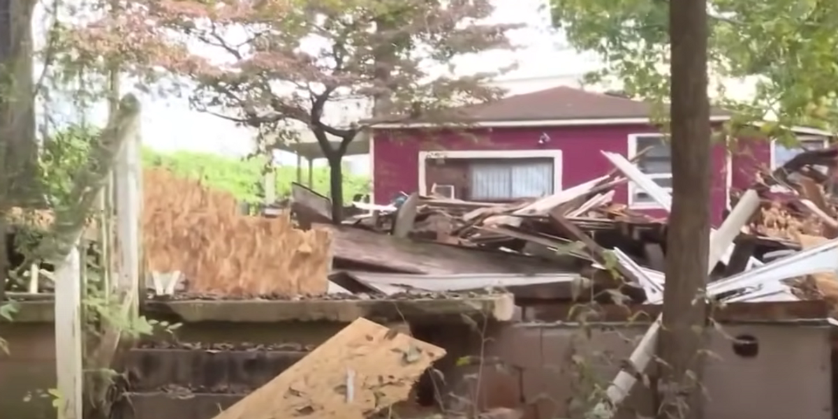 NextImg:Woman finds home demolished after returning home from vacation