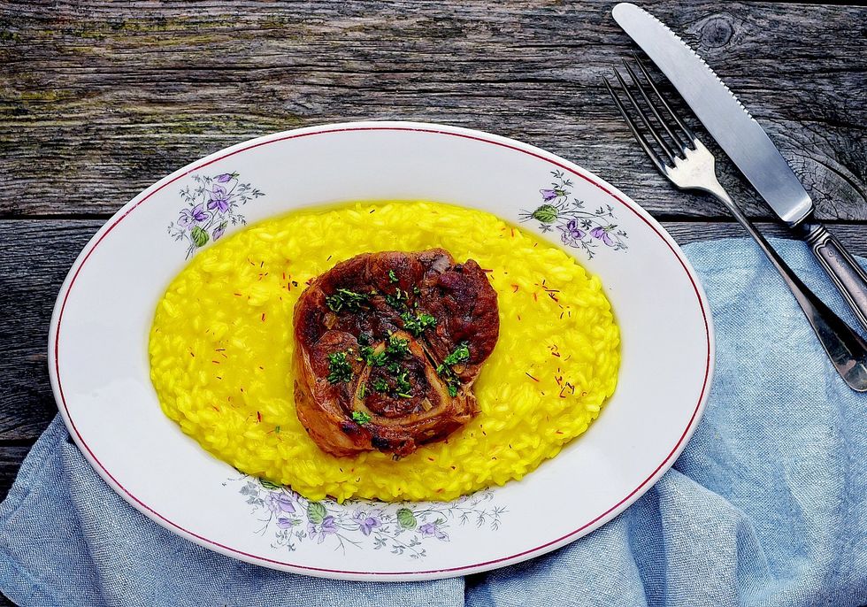 Il giallo di Milano è il risotto con l’ossobuco