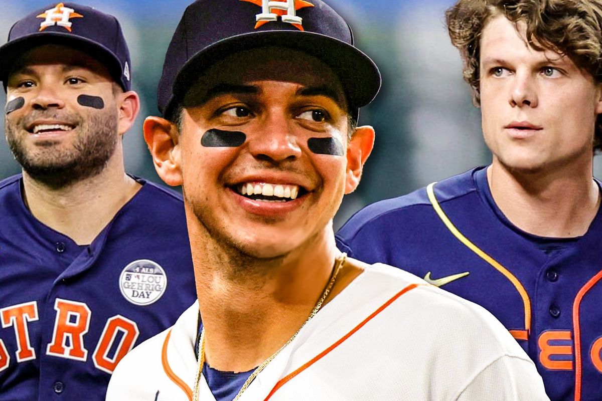 Astros Jose Altuve, Mauricio Dubon, Jake Meyers