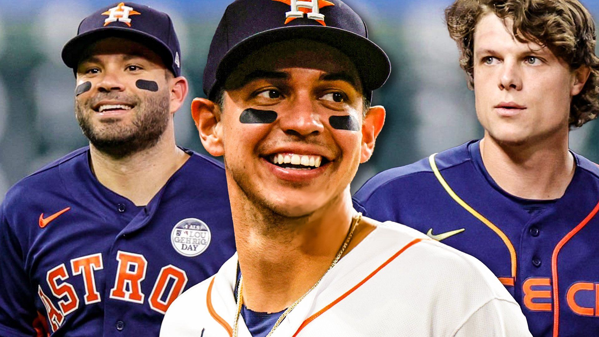Astros Jose Altuve, Mauricio Dubon, Jake Meyers