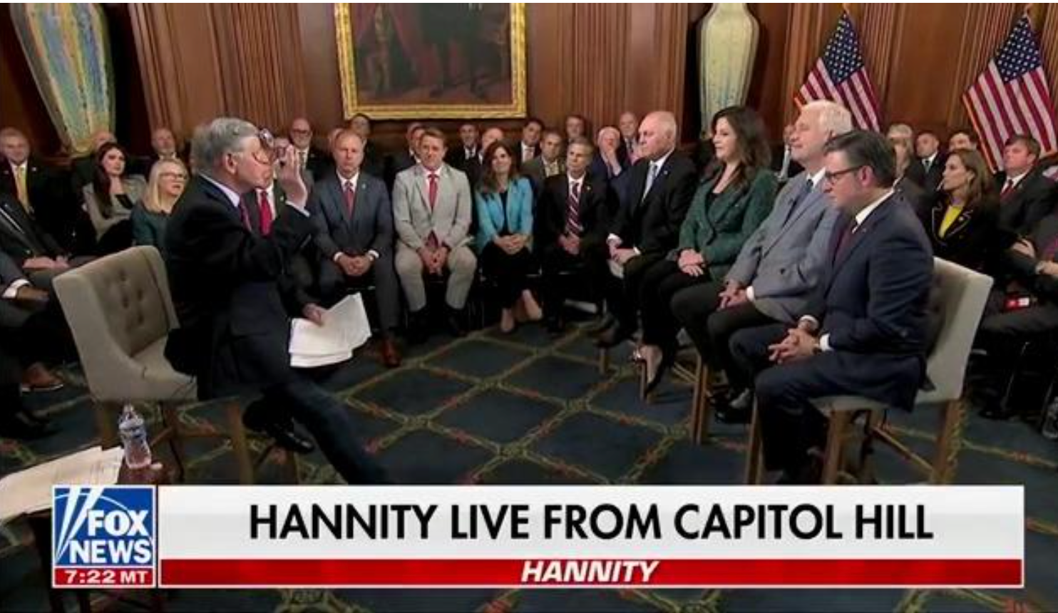 GOP Hack Hannity Stages A Live Pep Rally For House Republicans