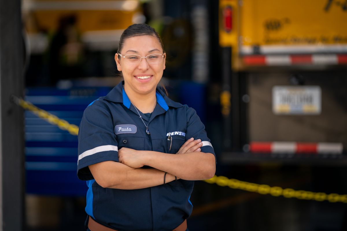 Photo of female technician at Penske location