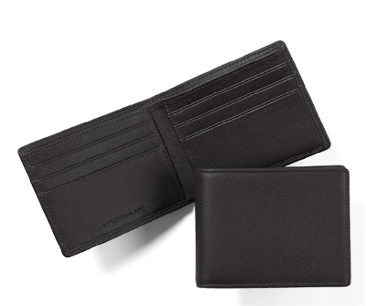 Jumbo GG money clip in black leather