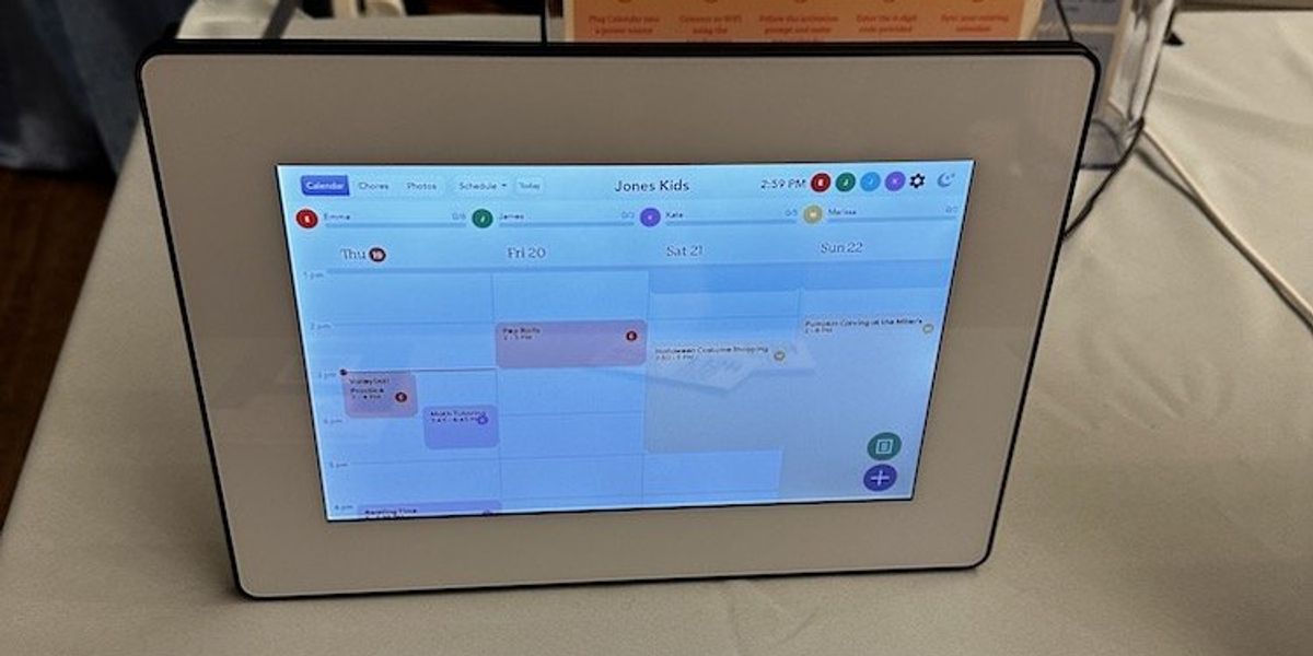 a photo of Skylight all-in-one smart family calendar