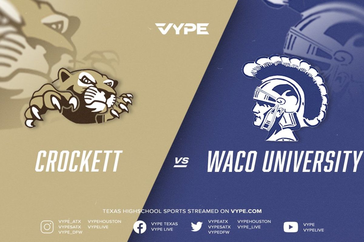 7PM | NFHS – 5A-III Football Bi-district playoffs: Crockett vs. Waco University