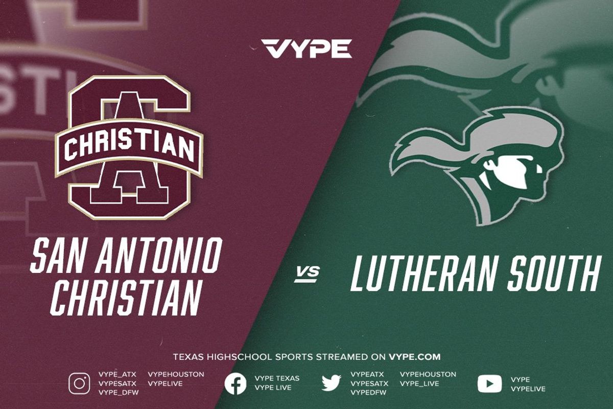 7PM | TAPPS Football, Area playoffs: San Antonio Christian vs. Lutheran South